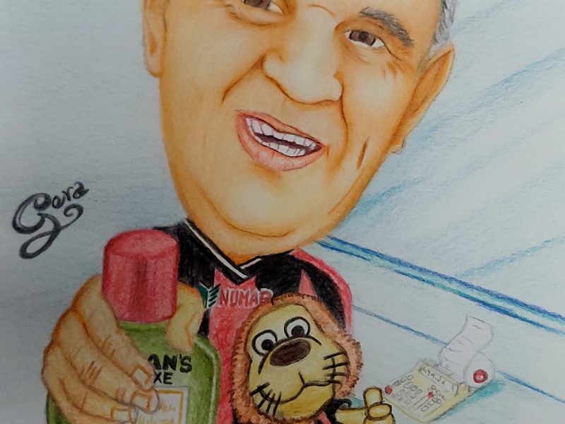 Caricatura personalizada enmarcada a color – ¡Un regalo con alma!